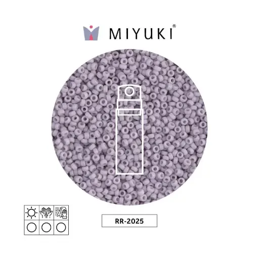 [12862] Mostacilla Miyuki rocalla 15/0 RR2025-1 opaque light denim satin x 10g