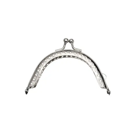 Marco de monedero para tejer niquel 8cm x und