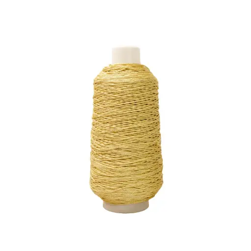 [08843] Hilo poliester metalizado A17-600/9S dorado x rollo 440m
