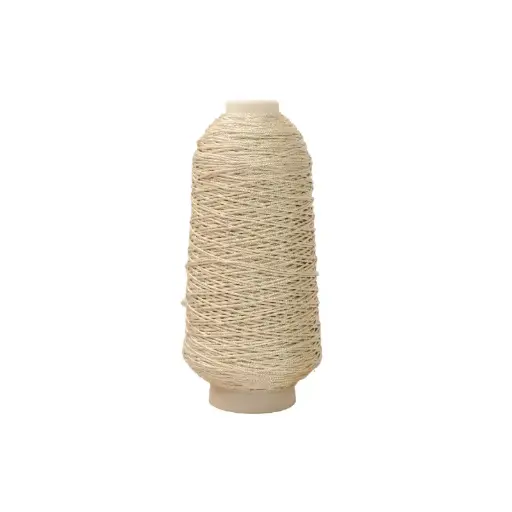 [17310] Hilo poliester metalizado AL-76-600/9S plateado x rollo 200m