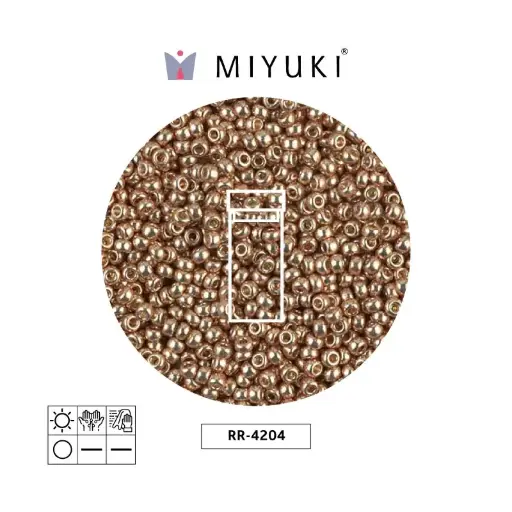 [28354] Mostacilla Miyuki rocalla 11/0 RR4204 galvanizado champagne x 10g