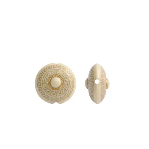 [06512] Acrilico redondo 15x23mm crema BG003 x 1/4 lb