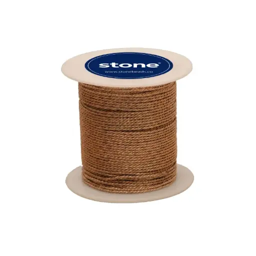 [12920] Hilo poliester metalizado L-214-600-9S cobre x rollo 20m