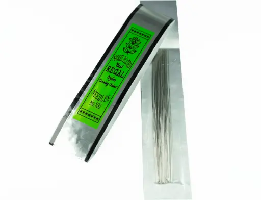 [18201] Aguja mostacilla regal No. 100 0.45x102mm x 25 unidades