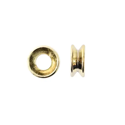 [08847] Separador plastimetal S-1778 20x8mm DI:9.4mm dorado x 12 und