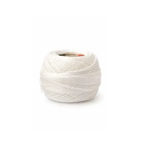 Hilo Perlé DMC Algodón Blanco ovillo x 10g