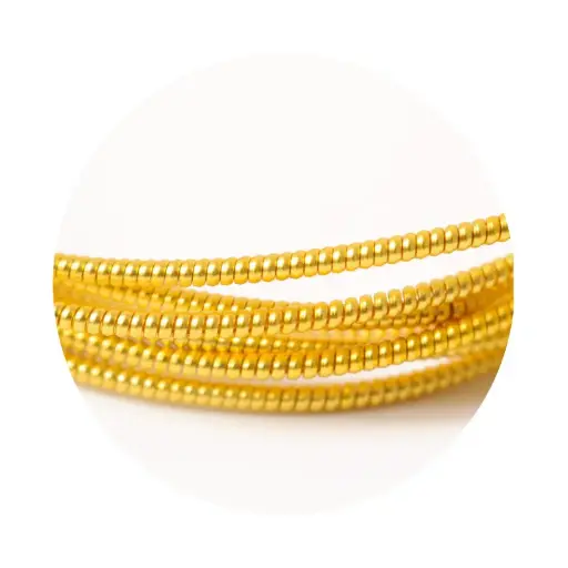 [01704] Alambre hard bullion No.3 rebordeador dorado x 5g