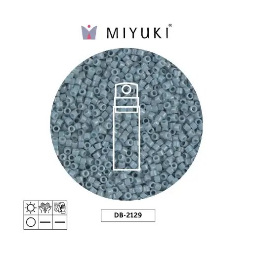 [12747] Miyuki delica 11/0 DB2129 opaque moody blue duracoat x 10g
