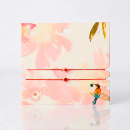 [31470] Set de 2 pulseras hilo rojo swarovski