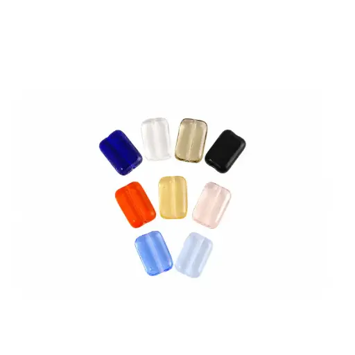 [29515] Cuentas Checas Rectangulares 7x12mm Mix x 20 und