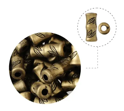 [11810] Herraje plastico 11X26mm TL376 bronce x 1/4 lb