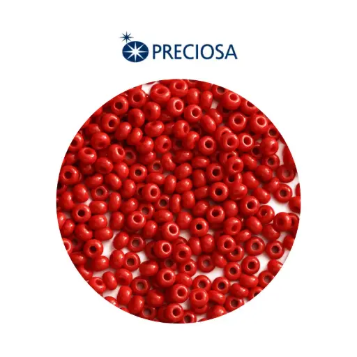 [30198] Mostacilla checa preciosa 10/0 2mm 93190 OP rojo x 50g