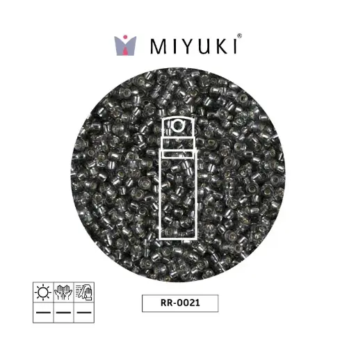 [29052] Mostacilla Miyuki rocalla 11/0 RR0021 silver lined gray x 10g