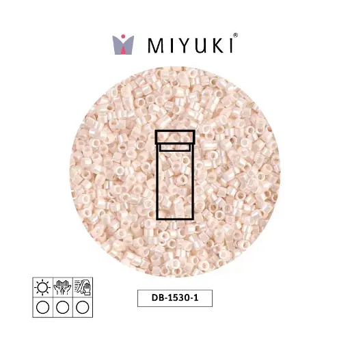 [24860] Miyuki delica 11/0 DB1530-1 opaque bisque white ceylon x 3g