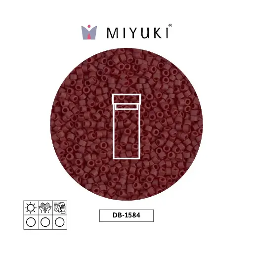 [18824] Miyuki delica 11/0 DB1584 matte opaque currant x 3g