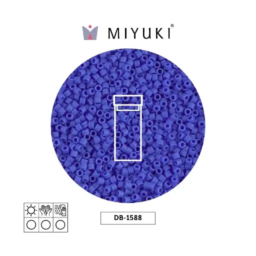 [29586] Miyuki delica 11/0 DB1588 opaco mate azul x 3g
