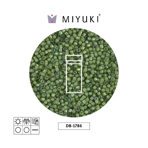 [20279] Miyuki delica 11/0 DB1786 forrado claro verde AB x 3g