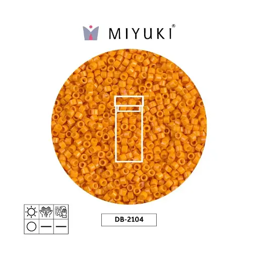 [11818] Miyuki delica 11/0 DB2104 opaque squash x 3g