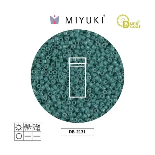 [06421] Miyuki delica 11/0 DB2131 opaco eucalyptus Duracoat x 3g