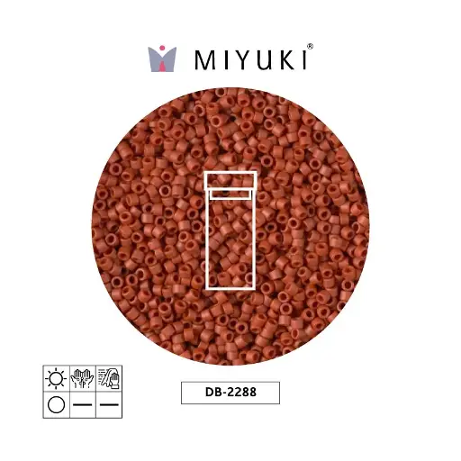 [31455] Miyuki delica 11/0 DB2288 opaq glazed sienna x 3g