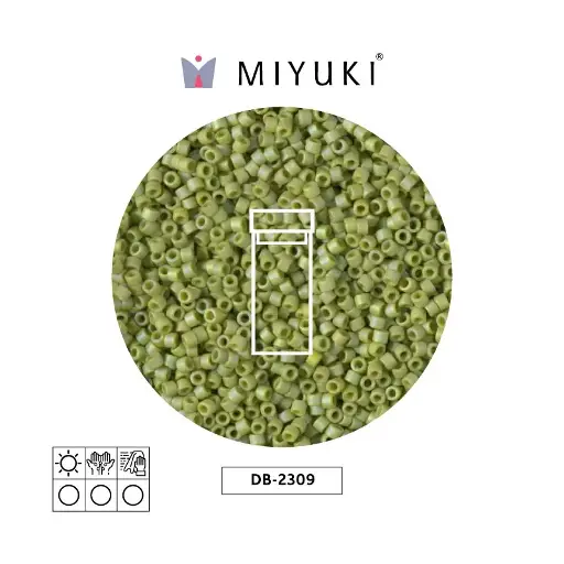 [01971] Miyuki delica 11/0 DB2309 opaco glaz seaweed AB x 3g