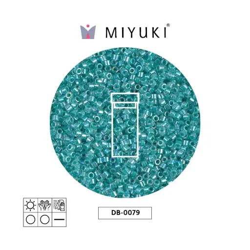 [00006] Miyuki delica 11/0 DB0079 forrado azul AB x 3g