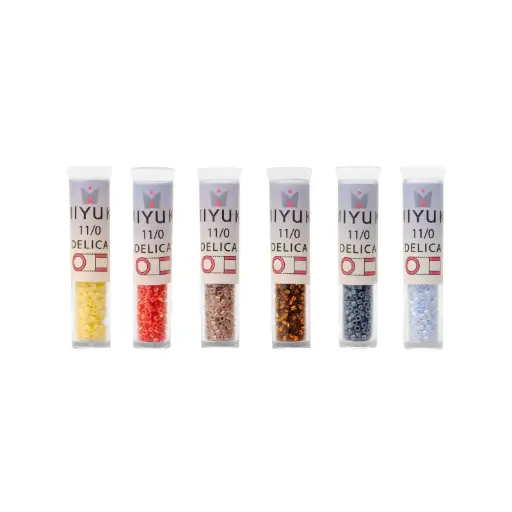 [04433] Kit Miyuki - 6 colores x 3g (DB0267-1, 1537-1, 256, 159, 2101, 144)
