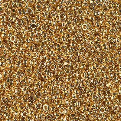 [17162] Miyuki spacer bead 2.2mm SPR4202 galvanized gold duracoat x 250g