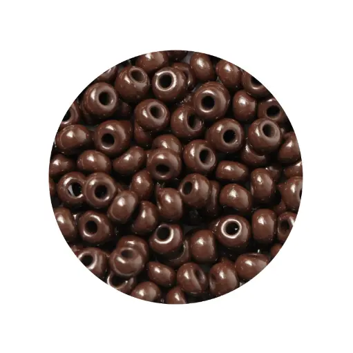 [20609] Mostacilla checa preciosa 8/0 3mm 13780 OP cafe x 500g