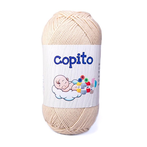 Madeja hilo copito 100% acrilico beige 139 x 100g