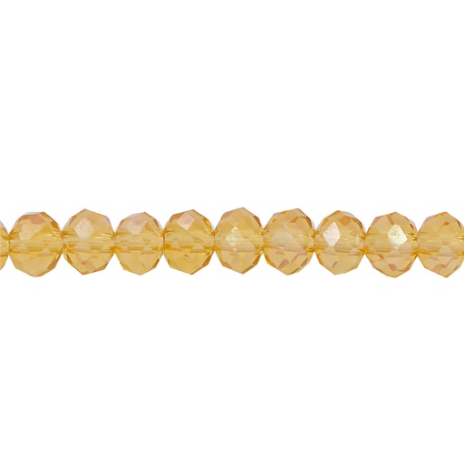 [16986] Murano rondela facetada 2mm light topaz 16 x 145unds