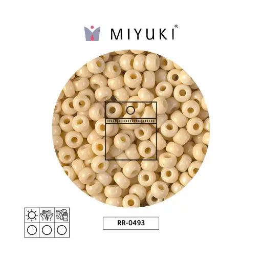 [06880] Mostacilla Miyuki rocalla 6/0 RR0493 opaco claro beige x 25g