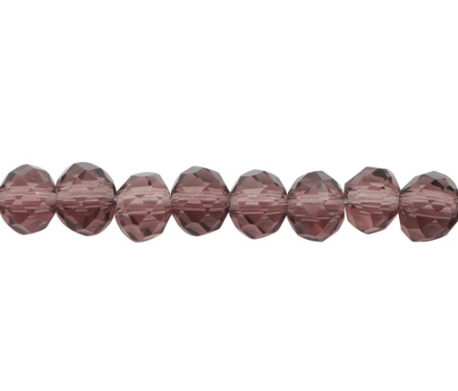 [23682] Murano rondela facetada 4mm amethyst 14 x 110unds