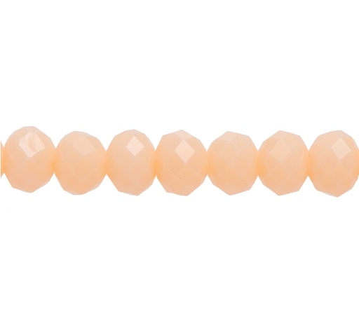 [12875] Murano rondela facetada 6mm beige 71 x 82und