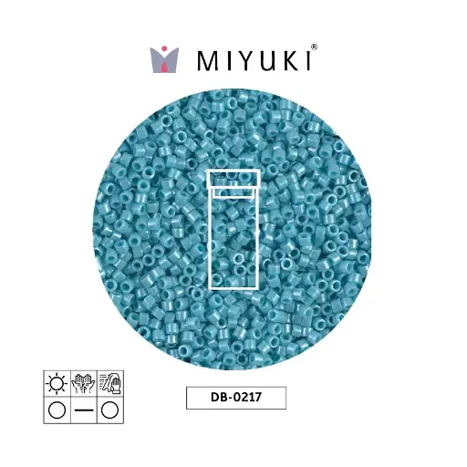 [18899] Miyuki delica 11/0 DB0217 opaque turquoise green luster x 3g
