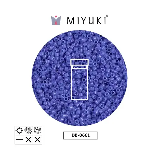 [18885] Miyuki delica 11/0 DB0661 opaque bright purple x 3g