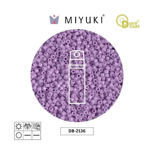 [00015] Miyuki delica 11/0 DB2136 Duracoat opaco crocus x 10g
