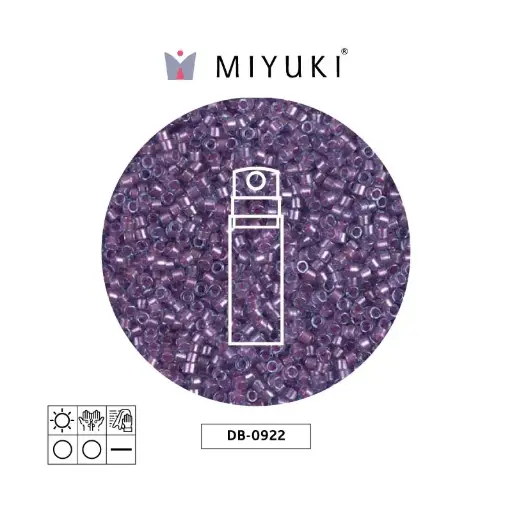 [20164] Miyuki delica 11/0 DB0922 sparkling orchid lined aqua x 10g