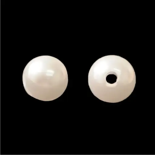 Perla sintética redonda 10mm blanca x libra