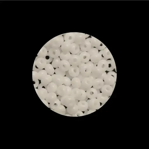 [18713] Mostacilla checa preciosa 6/0 4mm 03050 blanco x 500g