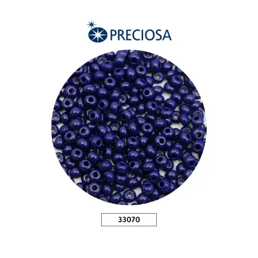 [22540] Mostacilla checa preciosa 6/0 4mm 33070 OP azul oscuro x 500g