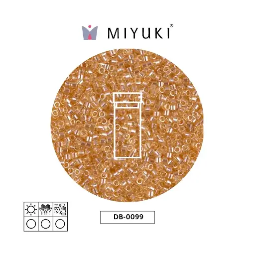[18868] Miyuki delica 11/0 DB0099 transparent light topaz luster x 3g