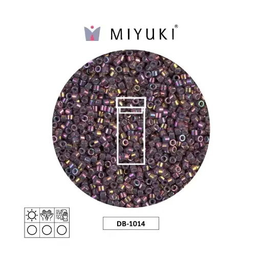 [19438] Miyuki delica 11/0 DB1014 violet/bronze AB x 3g