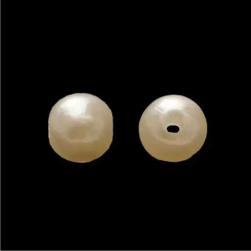 [22696] Perla sintética redonda 8mm beige x libra