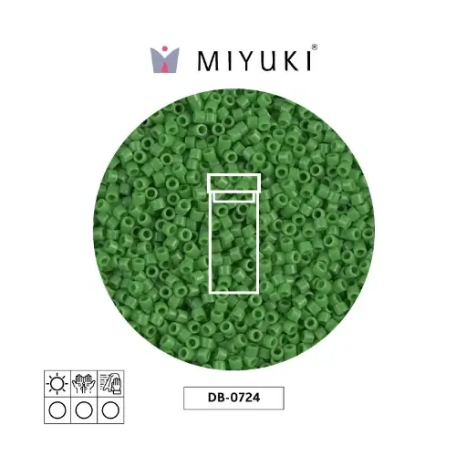 [16614] Miyuki delica 11/0 DB0724 opaco verde x 3g