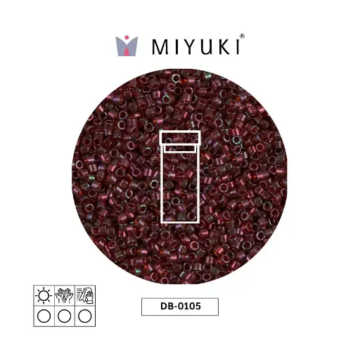 [19225] Miyuki delica 11/0 DB0105 garnet gold luster x 3g