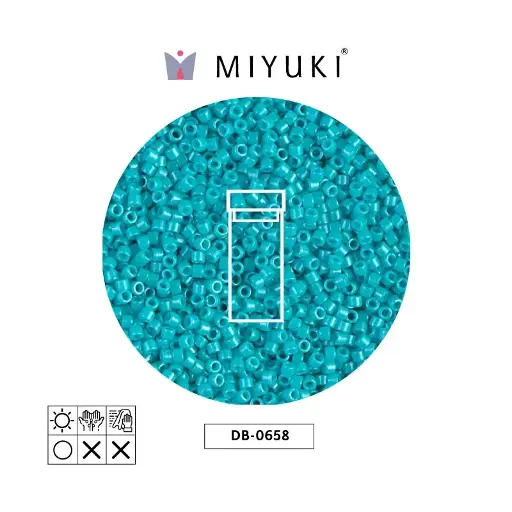 [21866] Miyuki delica 11/0 DB0658 op turquoise green x 3g