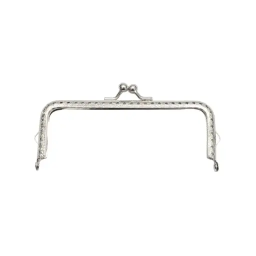 Marco de bolso para tejer niquel 13cm x und