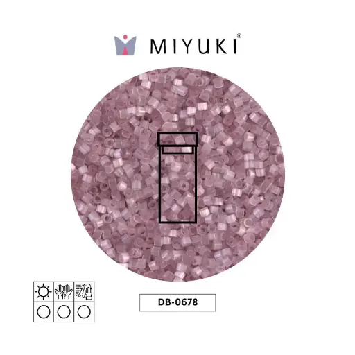 [28051] Miyuki delica 11/0 DB0678 rosa sedoso satinado x 3g