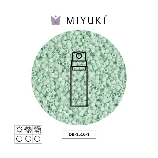 [18349] Miyuki delica 11/0 DB1516-1 mate opaco claro verde menta x 10g